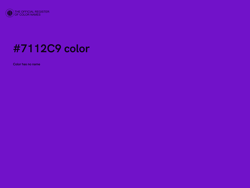 #7112C9 color image