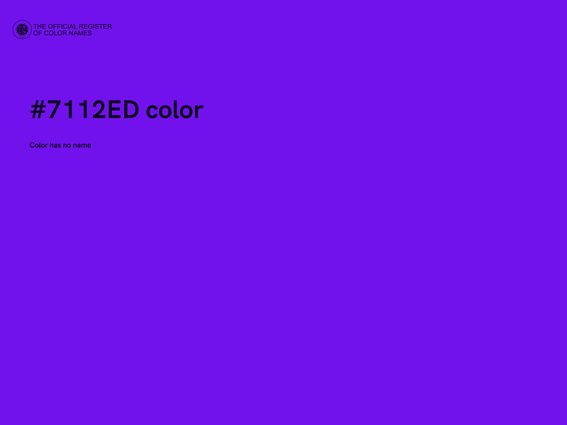 #7112ED color image