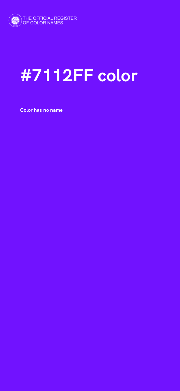 #7112FF color image