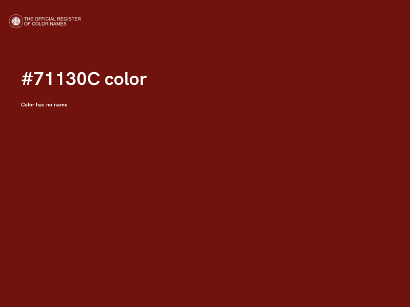 #71130C color image