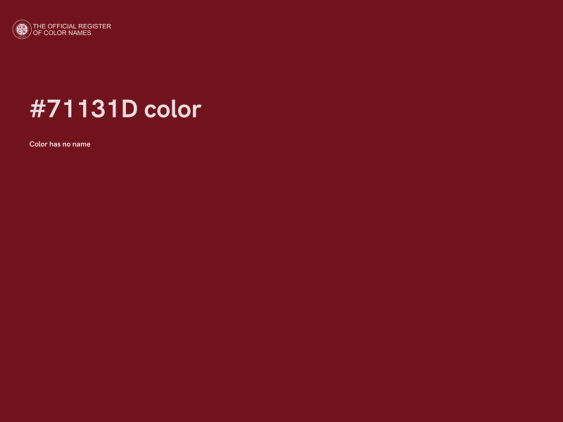 #71131D color image
