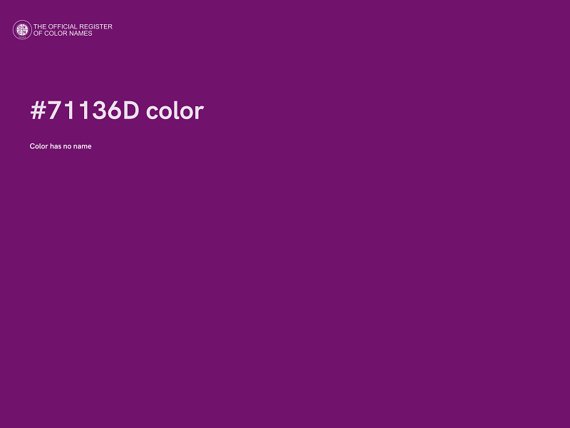 #71136D color image