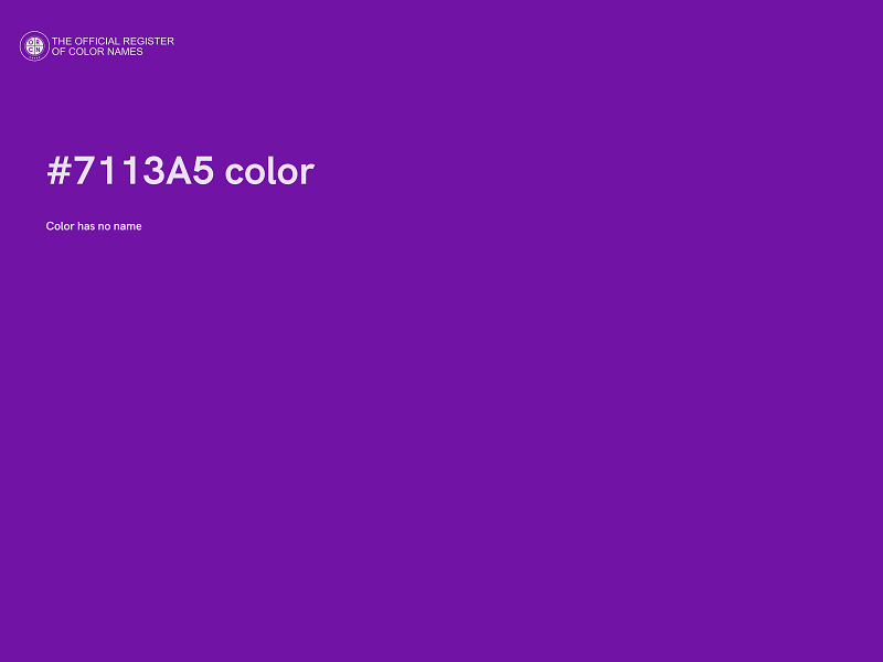 #7113A5 color image