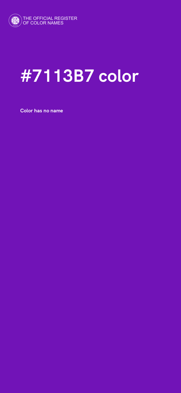 #7113B7 color image