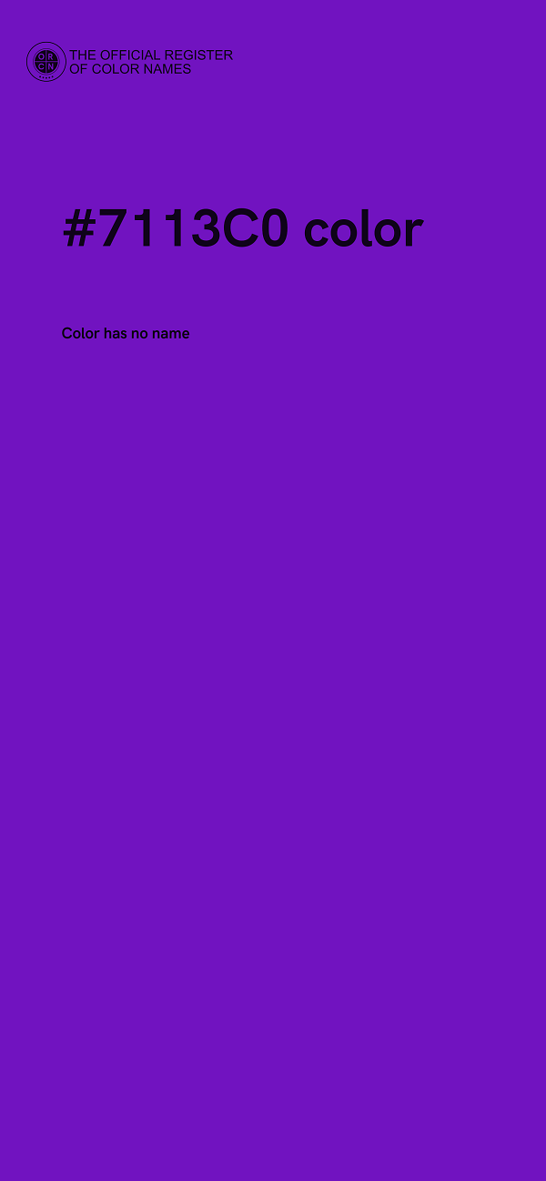#7113C0 color image