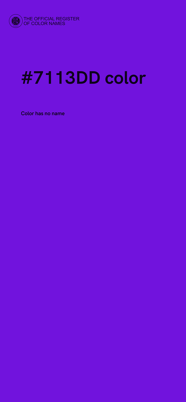 #7113DD color image