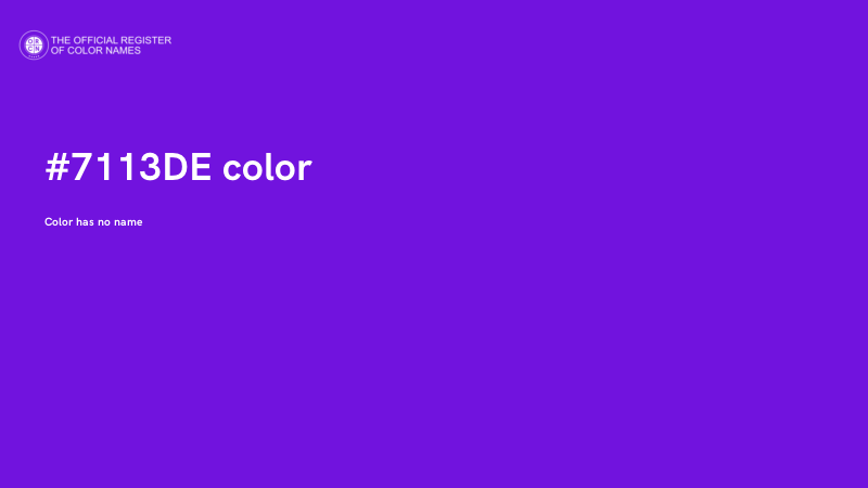 #7113DE color image
