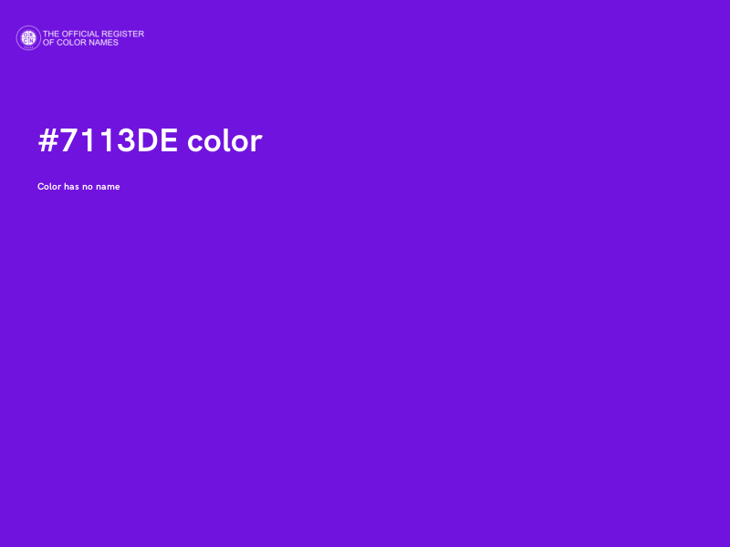 #7113DE color image