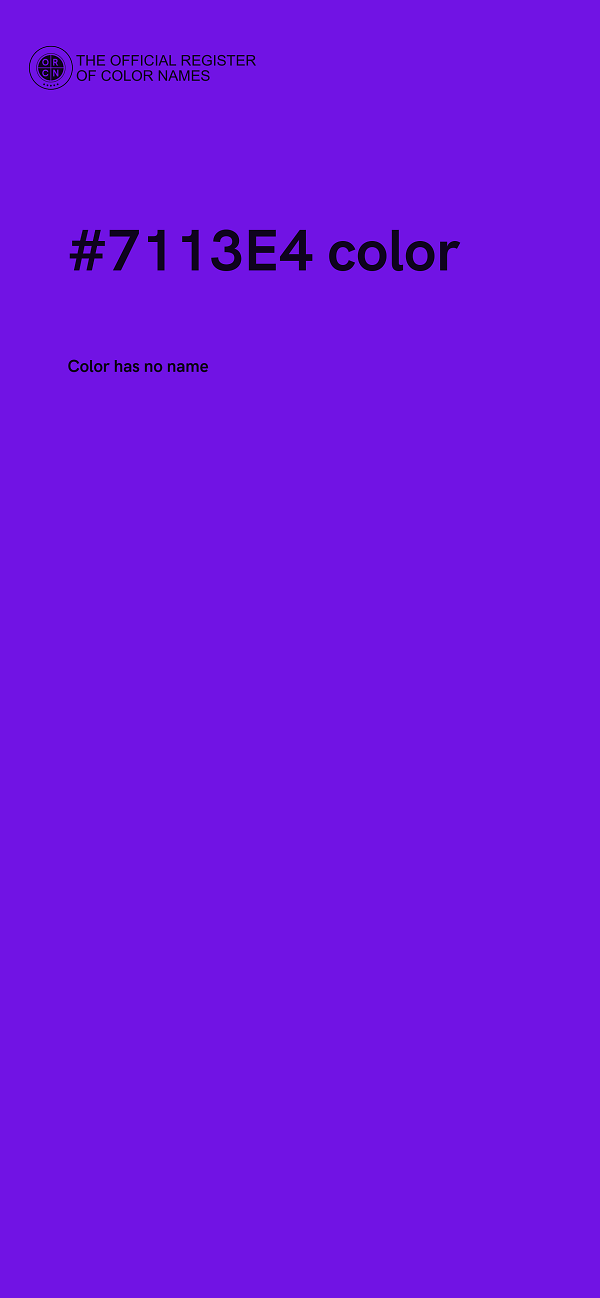 #7113E4 color image