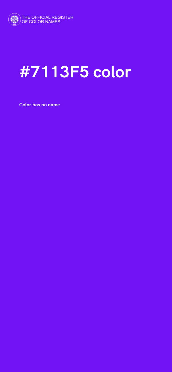 #7113F5 color image