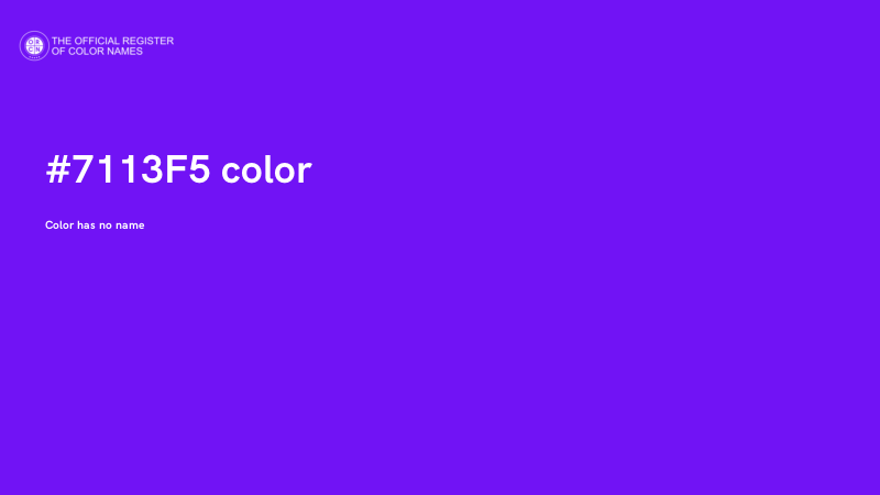 #7113F5 color image