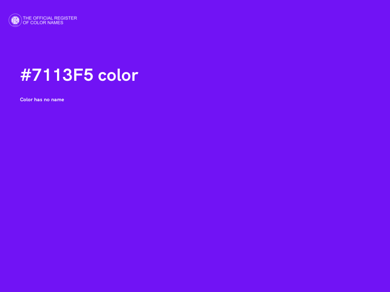 #7113F5 color image