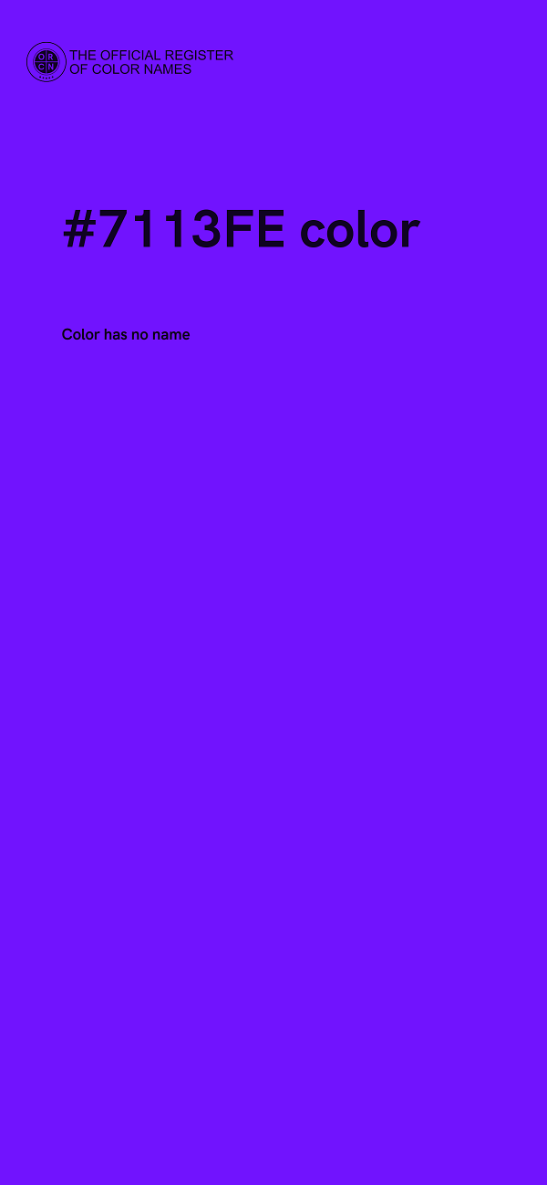 #7113FE color image