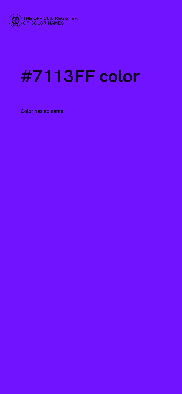 #7113FF color image