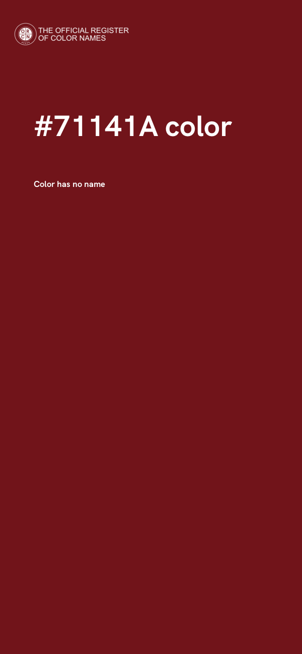 #71141A color image