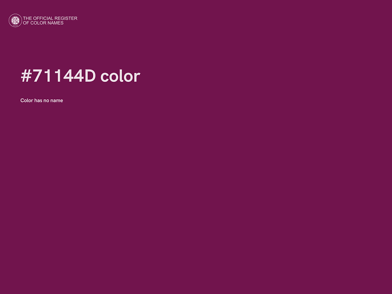 #71144D color image