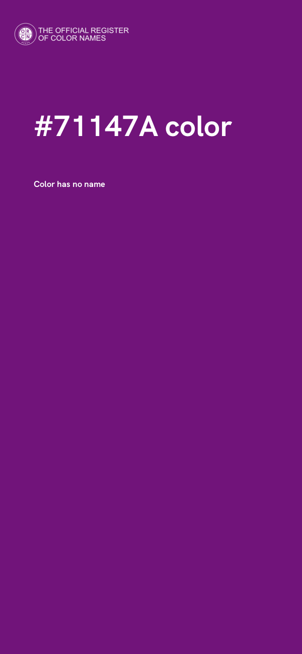 #71147A color image