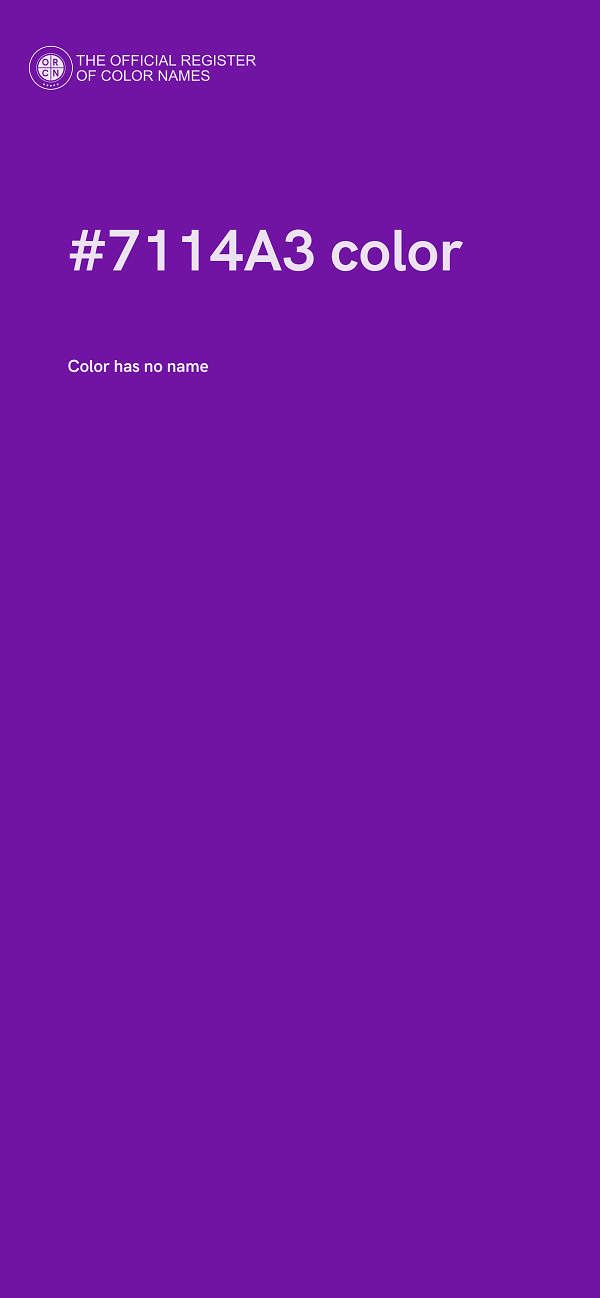 #7114A3 color image