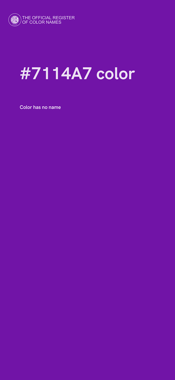 #7114A7 color image