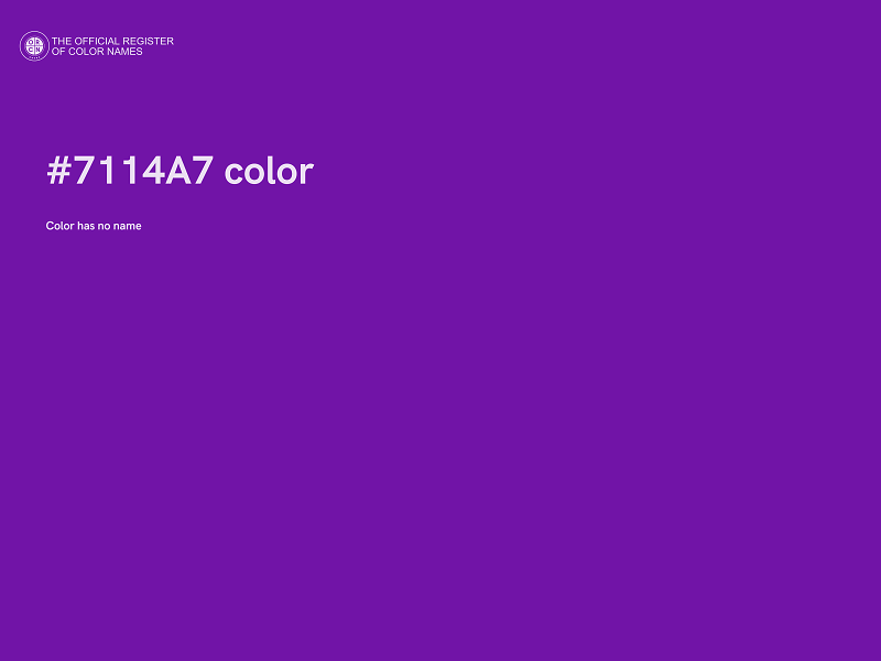 #7114A7 color image