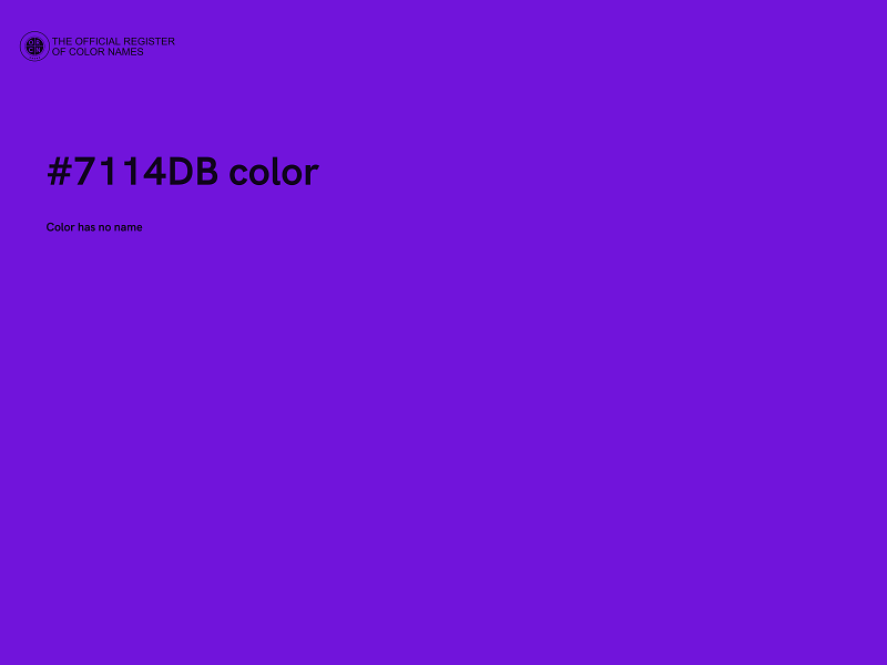 #7114DB color image