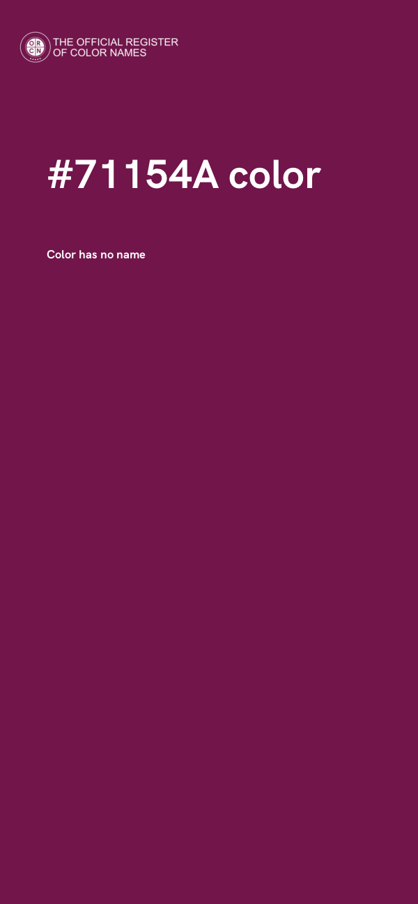 #71154A color image