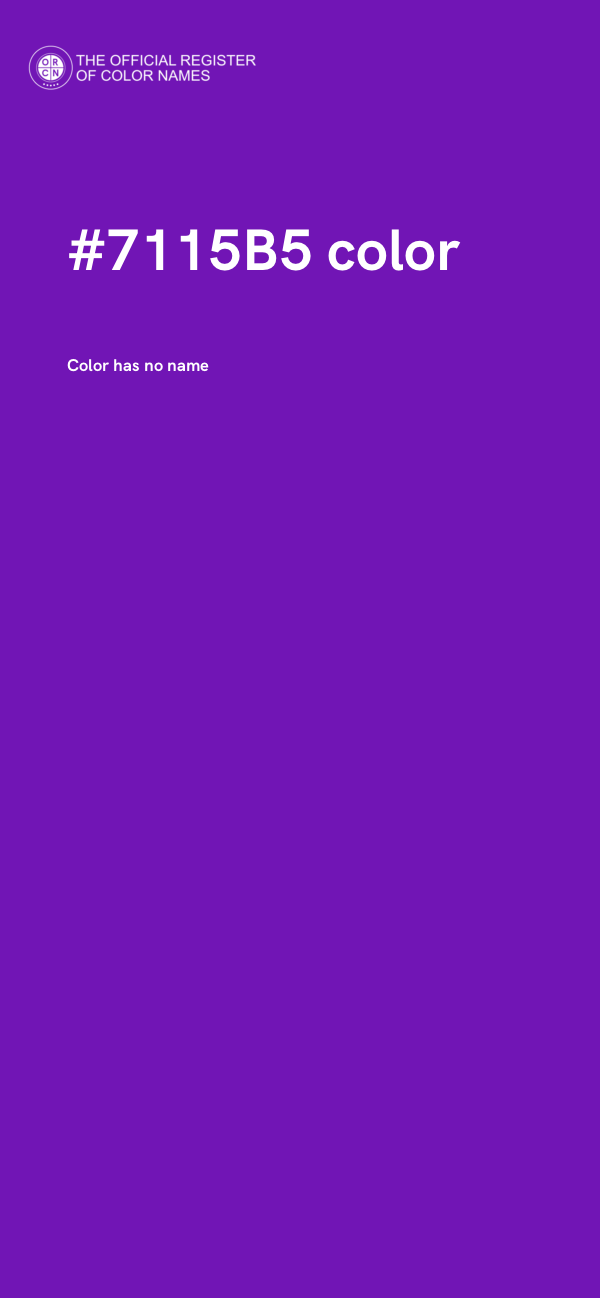#7115B5 color image