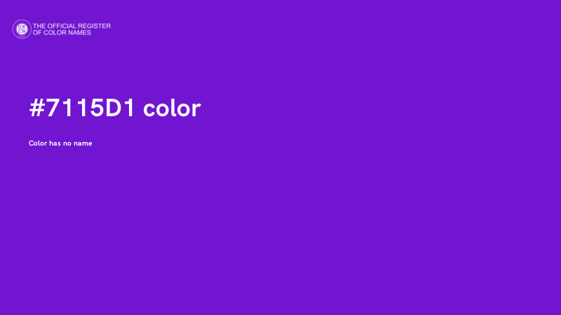 #7115D1 color image