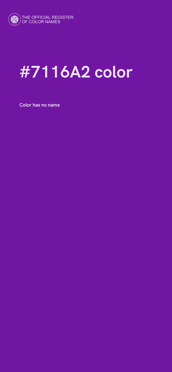 #7116A2 color image