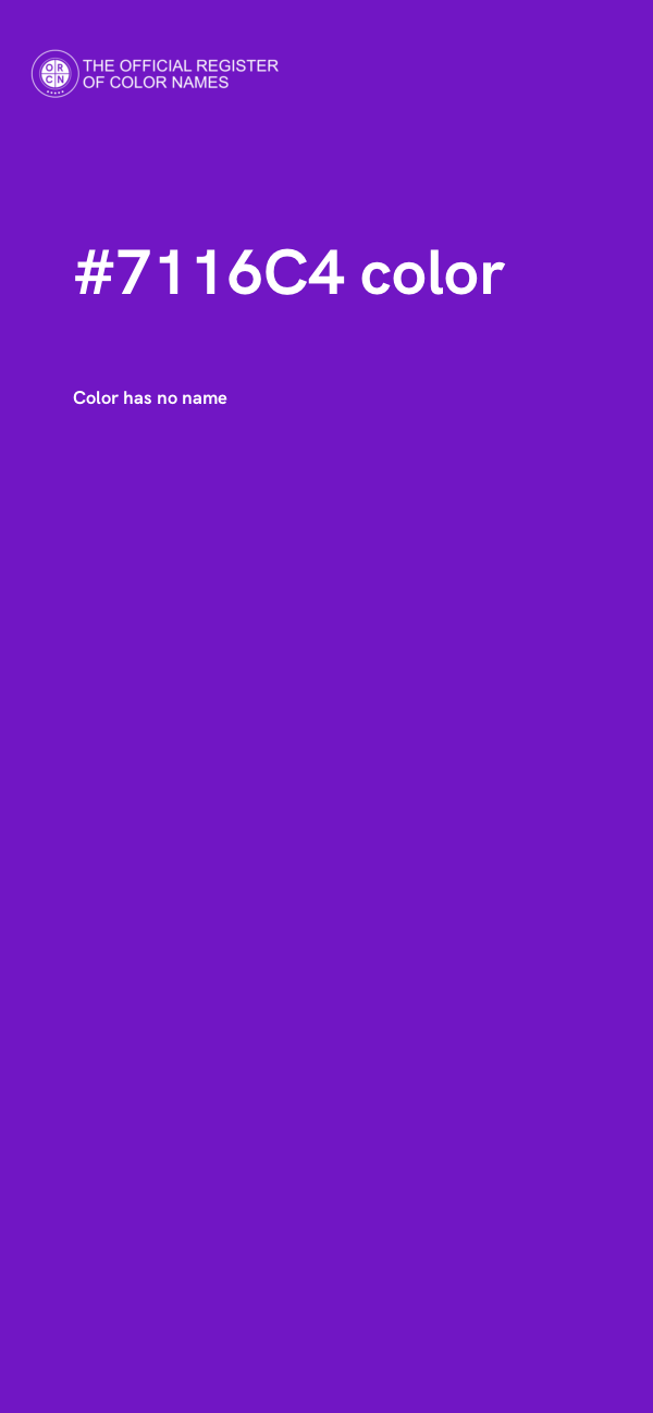 #7116C4 color image