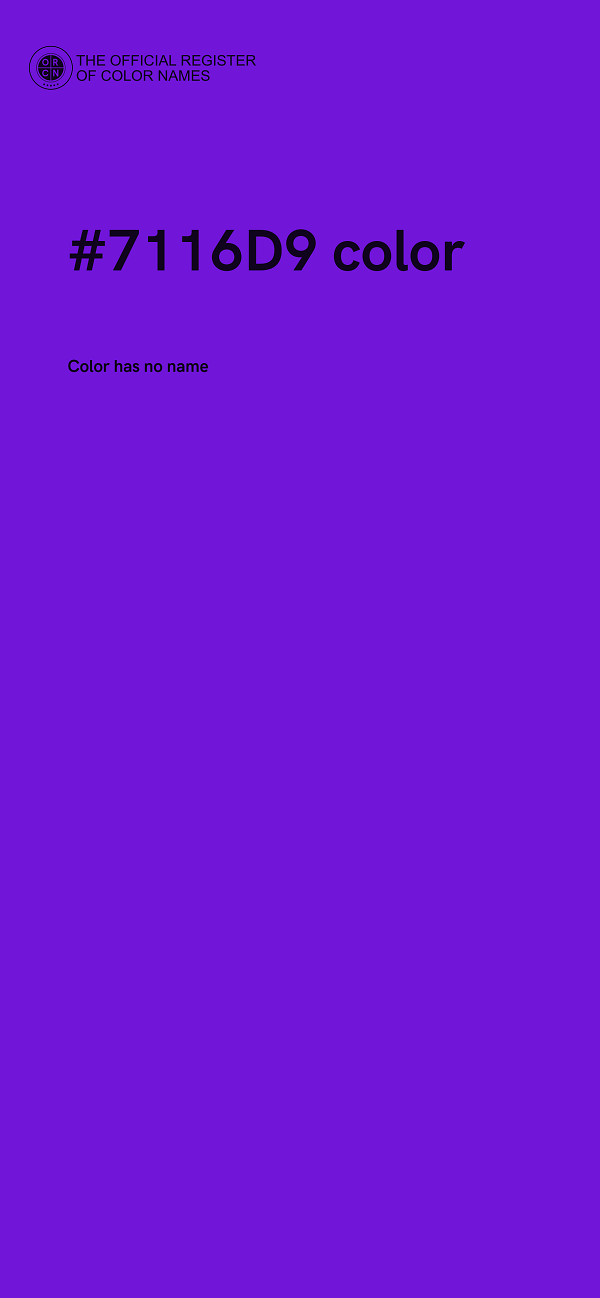 #7116D9 color image
