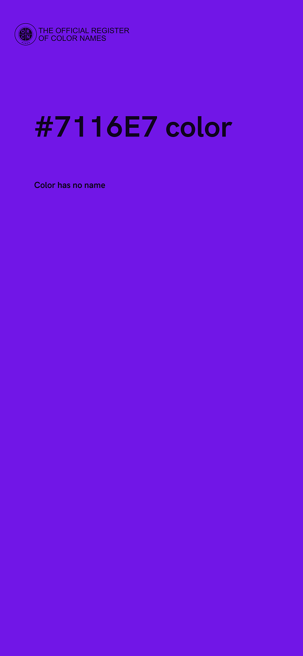#7116E7 color image