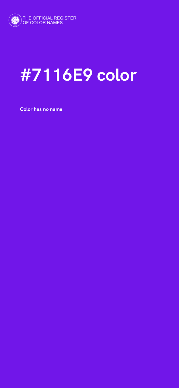 #7116E9 color image