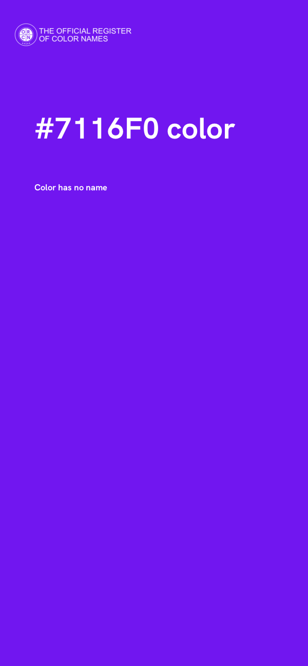 #7116F0 color image