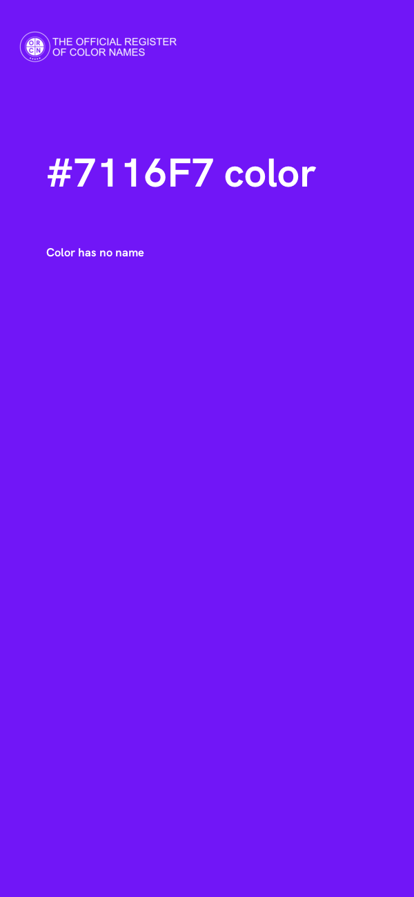 #7116F7 color image