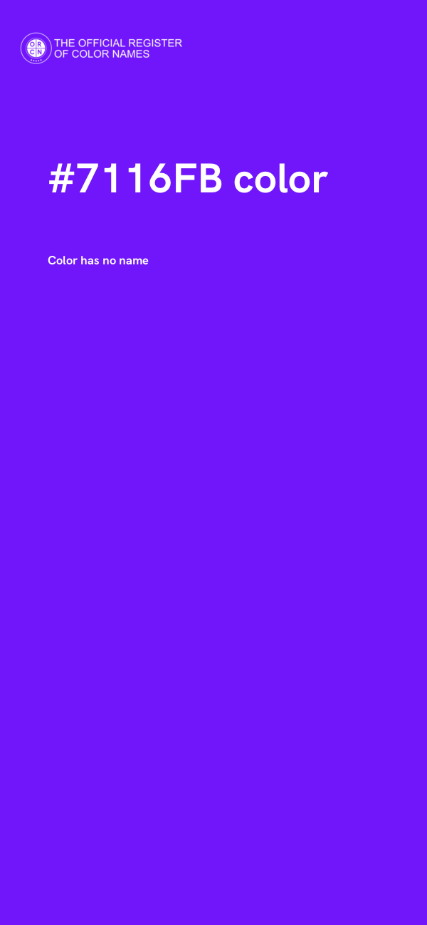 #7116FB color image