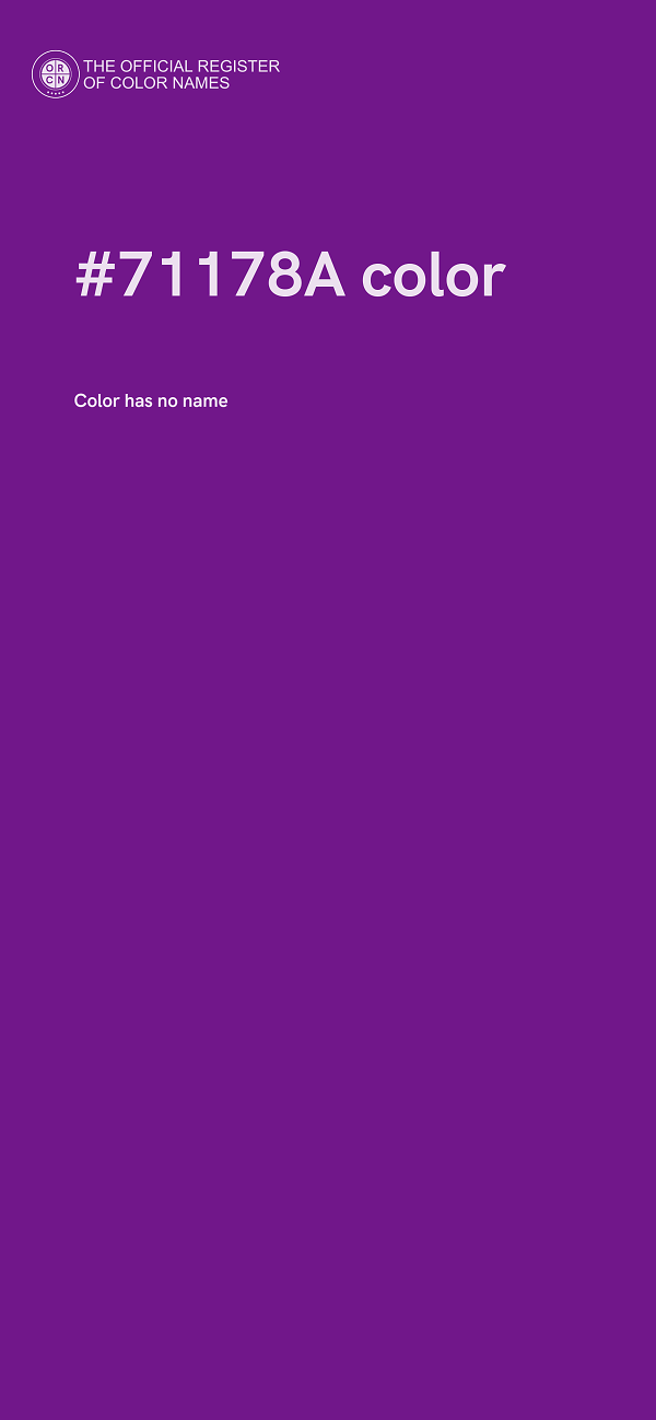 #71178A color image