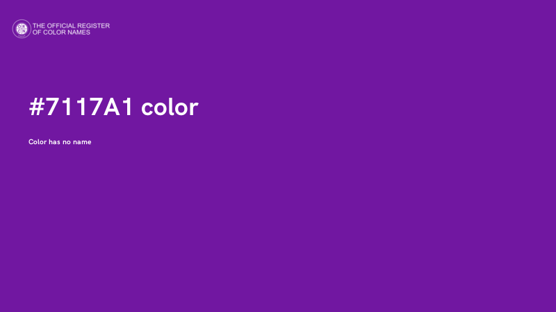 #7117A1 color image