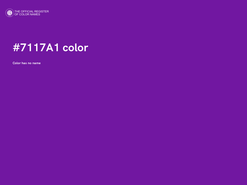 #7117A1 color image