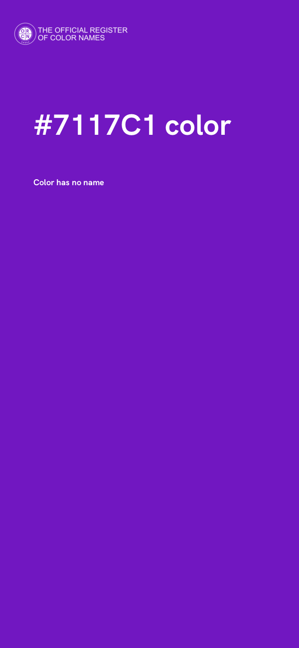 #7117C1 color image