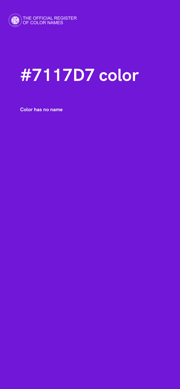 #7117D7 color image