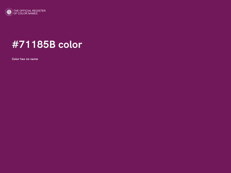 #71185B color image