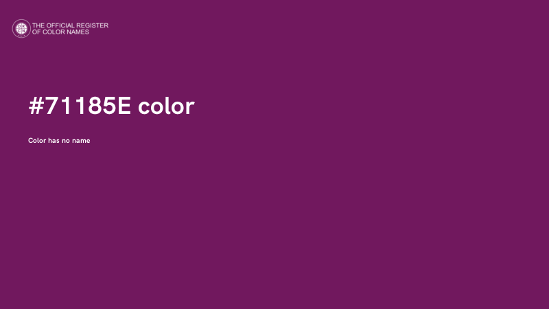 #71185E color image