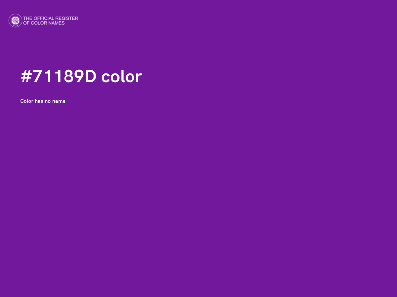 #71189D color image