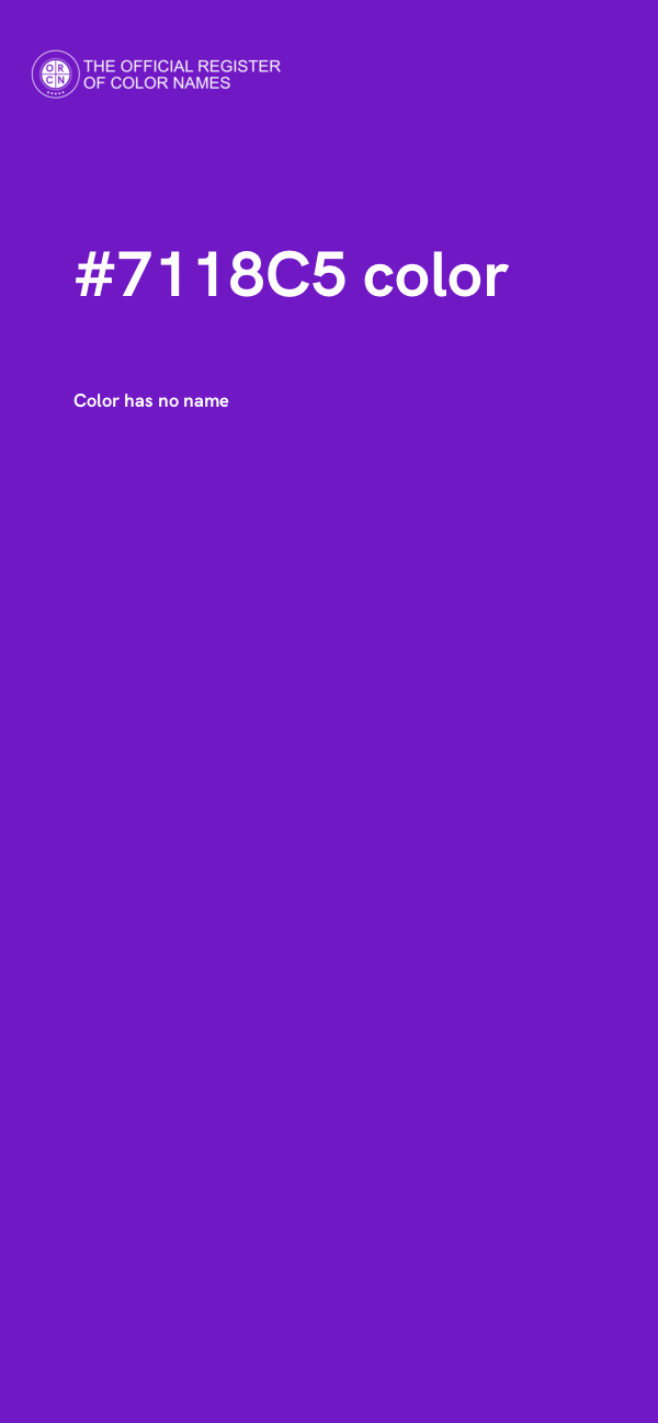 #7118C5 color image
