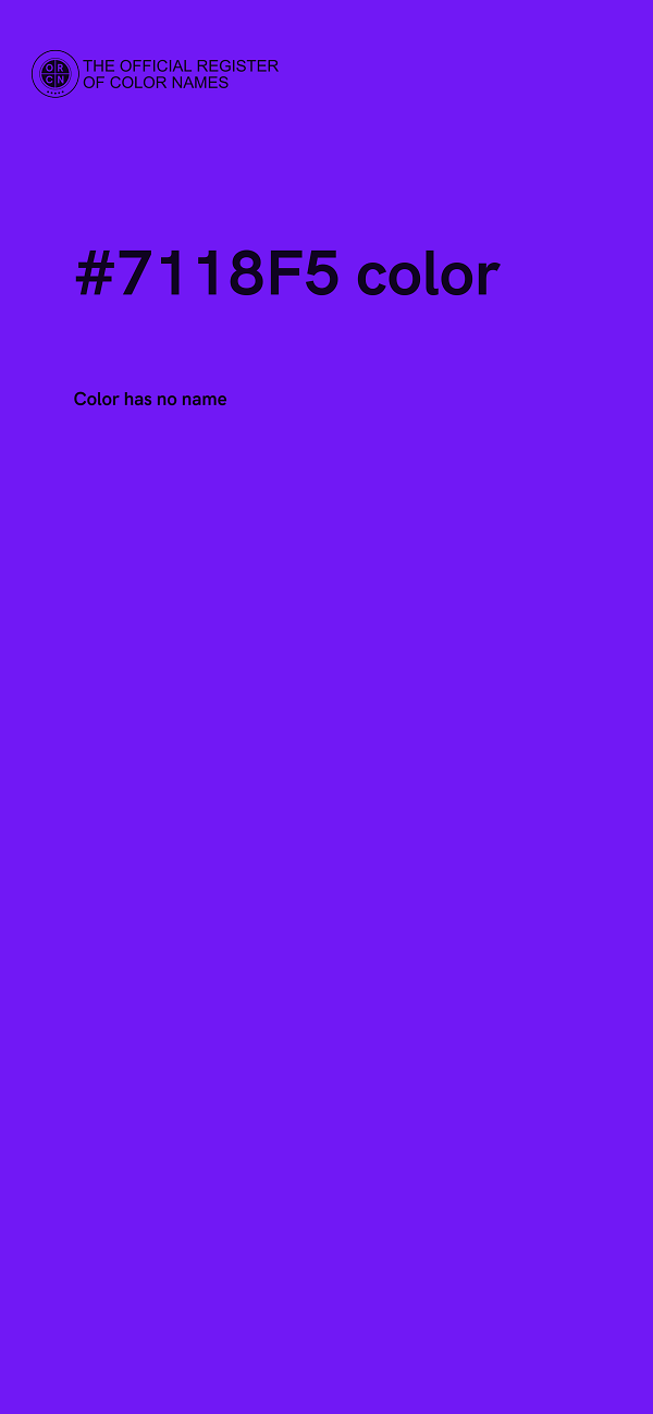 #7118F5 color image