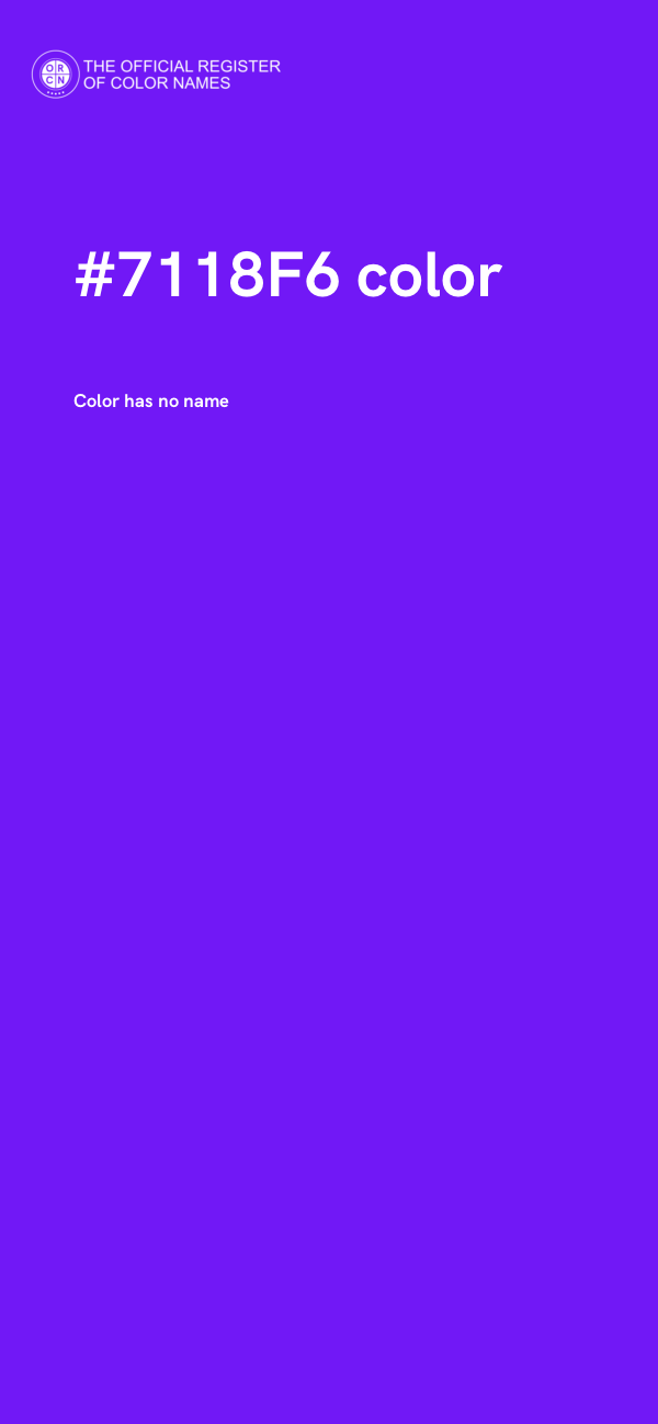 #7118F6 color image
