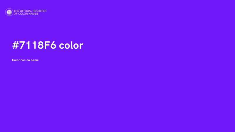 #7118F6 color image