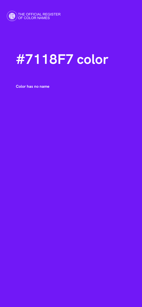 #7118F7 color image