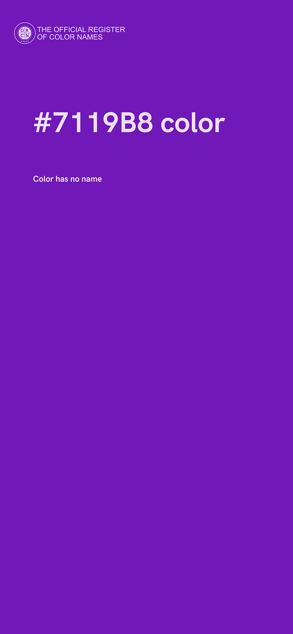 #7119B8 color image